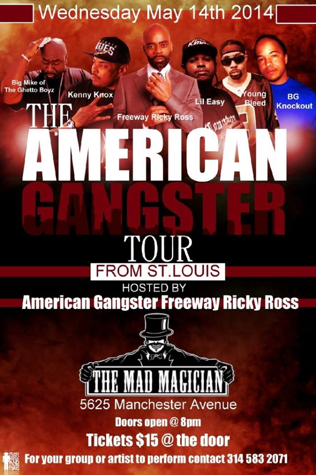 #AGTOURr W/ The Real Rick Ross @FreewayRicky  & Big Mike@IAmBigMike1 St.Louis May 14th