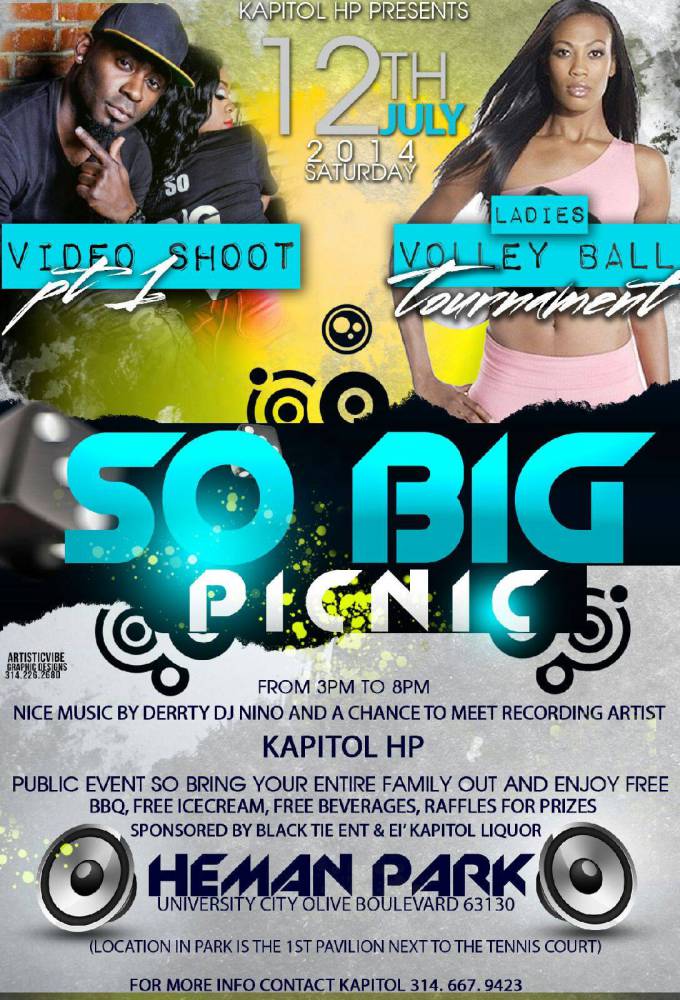 HIP HOP ARTIST KAPITOL ( @KAPITOLHP ) SO BIG PICNIC JULY 12TH IN U-CITY